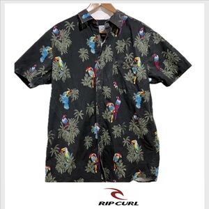 Rip Curl dark grey Aloha shirt Adult S